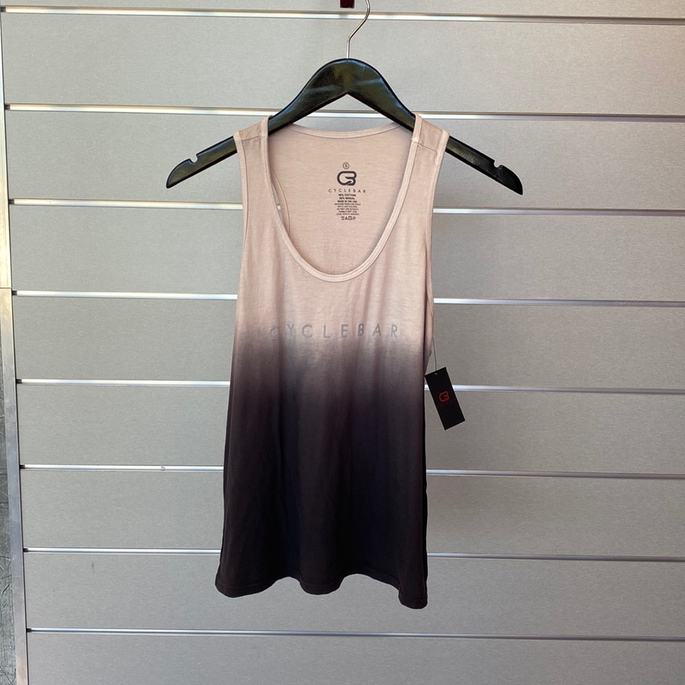CycleBar Flare Tank - Black Ombré - Small - NWT